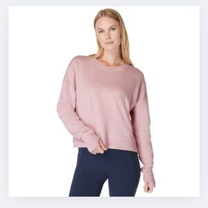 NWT Sweaty Betty “After Class” Crop Sweatshirt – Dusty Pink, US 8